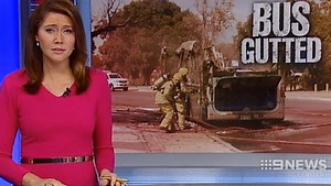 Nine News: Bus gutted