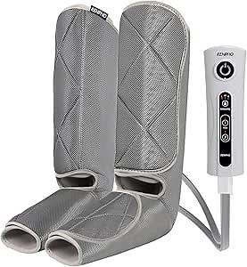 RENPHO Leg Compression Massager for Circulation and Relaxation, Rechargeable Air Compression Foot and Calf Massage, 2 Modes, for Leg Muscle Fatigue Relief, Gifts for Men Women