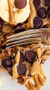 We’re going bananas for this chocolate chip baked oatmeal recipe