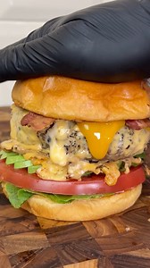 662K views · 4.8K reactions | Ultimate breakfast burger  #satisfying #recipes | Kyle Istook | Facebook