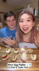 168K views · 557 reactions | Unusual Egg Flight Taste Test 讀  - - - - - #tastetest #eggflight #eggs #snackreview #eggrecipe #lunchtime #foodie | Yinrun | Facebook