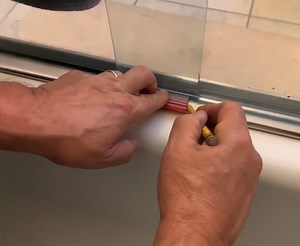 "Slide Guide" Self-adhesive Clear Guide for Standard Bypass Doors