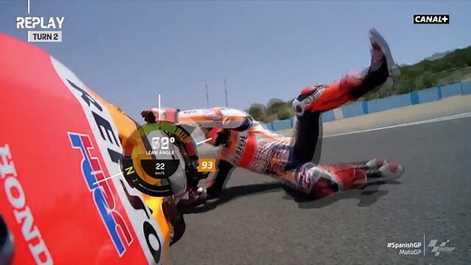 Marc Márquez chute en EL2 à Jerez - Vidéos MotoGP | Motorsport.com