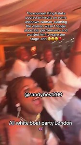 1.9K views · 17 reactions | King Paluta’s set at the recent All White Boat Party in London took an unexpected twist when he lashed out at a guest who allegedly refused to vibe with his performance and wanted him off the stage. . #KingPaluta #AllWhiteBoatParty #LondonEvents #GhanaMusic #PerformanceDrama | Ghana Artists Club | Facebook