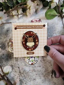 Eevee Fox Tamagotchi Hard Enamel Pin: Kanto Fanart - Etsy