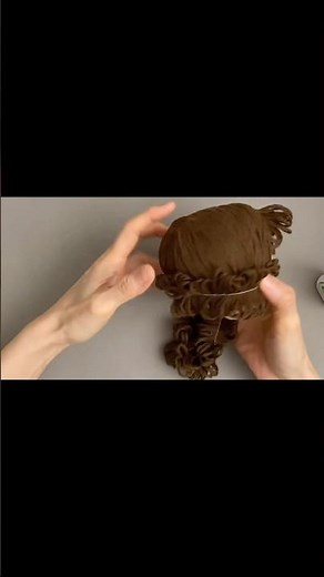 털실로 인형 머리 만들기 How to Make Doll Hair with Yarn 🎀 Easy DIY Tutorial #doll #diy #diyhairstyle