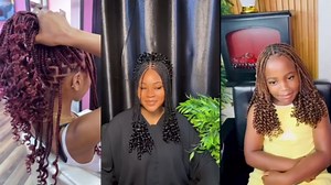 Goddess Box Braids Crochet Hair for Black Women 24 Inch Crochet Braids with Curly Ends Pre Looped 8 Packs Bohemian Style Goddess Box Braid Hair Extensions (Natural Black/Gray, 24 Inch Tgray)