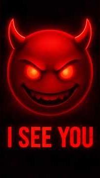 I summoned the Devil Emoji 😈👁️ #horror #shorts