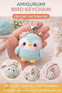 Amigurumi Bird Keychain Crochet Pattern, Bird PDF - Etsy UK