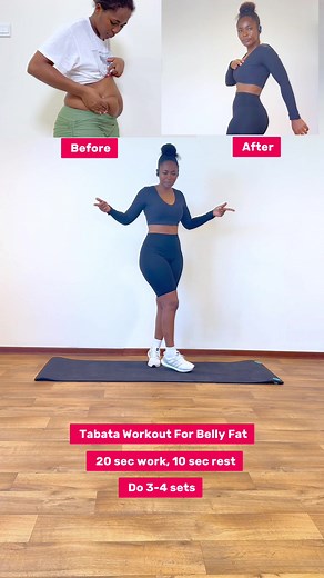 Tabata Workout for Belly Fat - Full Routine by Irene Mutwiri