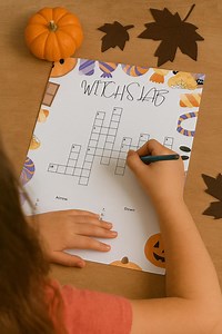 Halloween Crossword Puzzles for Kids, Spooky Activities (PDF) - Etsy UK