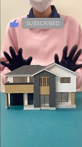 1/60住宅模型の作り方👍【ASMR】How to build an architectural model!!! #asmr #craft #howto #diy #dekita