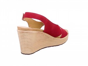 Watch IGI&Co Women's Cuneo Wedge Sandal, Red, 5 on Amazon Live