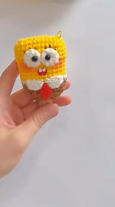 Crochet SpongeBob Keychain | Crochet Royal