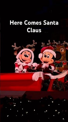Here Comes Santa Claus Mickey and Minnie Disney World #disneyworld #christmas #disney
