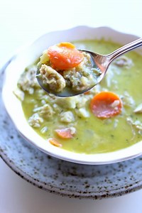 Instant Pot Pesto Chicken Rice Soup - 365 Days of Slow Cooking and Pressure Cooking