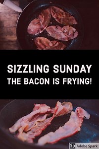 It’s sizzling Sunday at the Fat Frog! The bacon is on! | Fat Frog Beach Cafe