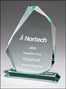 [Hot Item] Iceberg Series Thick Jade Glass Award Trophy Blank Crystal Glass Award Trophy