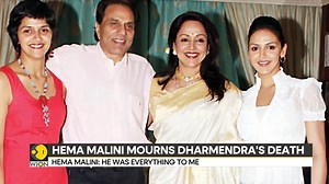 2.9K views · 44 reactions | Hema Malini mourns Dharmendra's death; celebrities pay last tribute at prayer meet Eric Njoka brings you this report | WION | Facebook