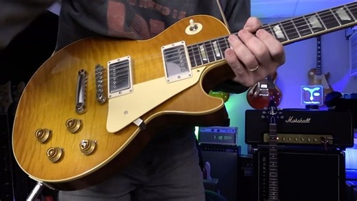 '59 Gibson Les Paul Dirty Lemon Murphy Lab Ultra Light Aged - Jazz Blues & Little Wing Jam https://youtu.be/W6fuCOYZ_KQ 2023 Gibson '59 Les Paul Dirty Lemon Murphy Lab Ultra Light Aged StewMac Amp Kit '62 Brit-Plex 45W Amp Kit One Control TF Signature Reverb Pedal (deep side) Grande uomo Guiar Straps D'Addario XS 11-49 Pickboy 1.00 TF Signature Pick 2023 Gibson 59 Les Paul Standard Hand Picked Top Dirty Lemon Murphy Lab Ultra Light Aged Light weight = 7Ibs 8oz 60's neck profile Jescar 47095 #gib
