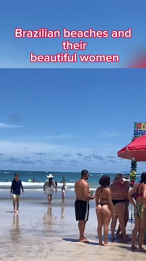 Beautiful Brazilian Women in Bikinis on the Beach