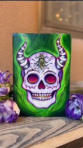 Beetlejuice Skull Painting - Etsy