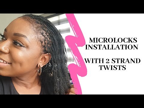 Microlocks Installation with Two Strand Twists | Crotchet Interlocking Method