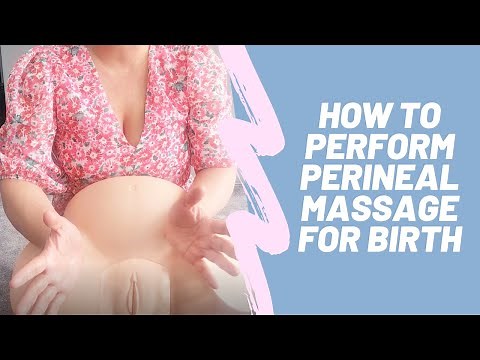 How to do perineal massage to reduce the risk of tearing or episiotomy | Midwife Marley