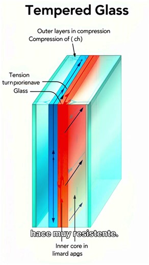 Why can tempered glass 'explode' on its own?