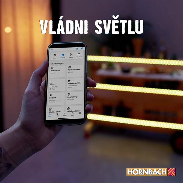 Ovládni osvětlení pomocí aplikace Smarthome by HORNBACH. | HORNBACH