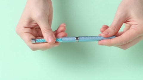 Pearl Blue Nail Art Clean Up Brushes for Cleaning Polish Mistakes on the Cuticles, Acetone Resistant Nail Brush, Fingernail Cleaning Brushes for Nail Art and Designs (Round&flat&Bevel)