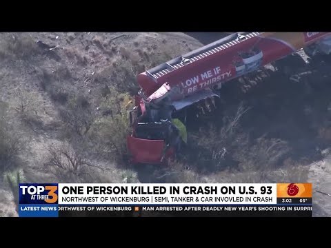 Deadly crash closes portion of US 93 NW of Wickenburg