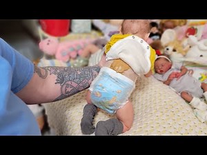 Poop Explosion! Baby Poop Everywhere! FAKE POOP| Changing Reborn Baby Dolls Outfit!