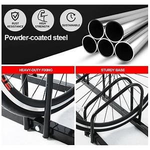 [Hot Item] Outdoor 2 Tier Bike Parking Bicycle Rack Bicycle Floor Stand Storage Bicycle Rack for Parking