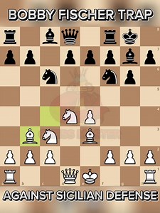 2.6K views · 136 reactions | BOBBY FISCHER TRAP AGAINST SICILIAN DEFENSE ♟️ #chessmaster | Chess Master | Facebook