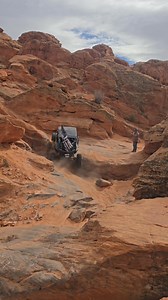 Marc Fackrell Does a nice job today getting up the big ledge before Z-Turn on the Trail "Joint Effort" | Brett Butler