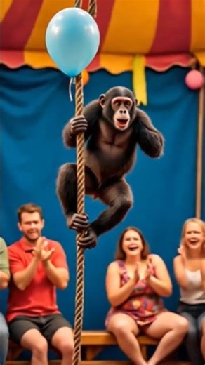 chimpanzees tricks in the circus