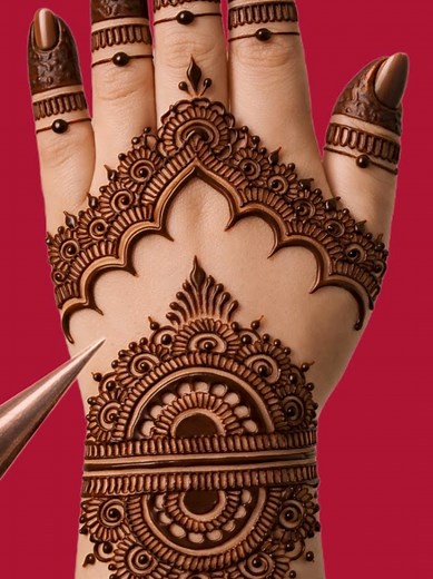 Easy Arabic Mehndi Design Trick