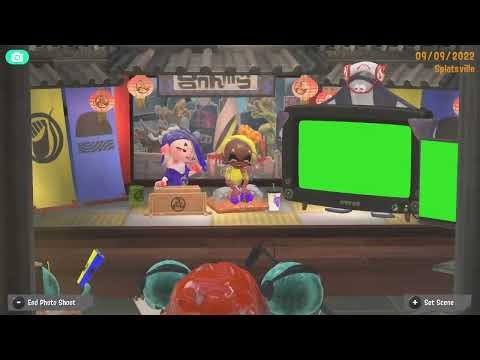 Splatoon 3 Splatcast Green Screen