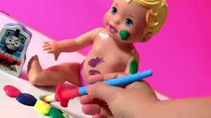 Color Changing Finger Bath Paint ❤ Learn Colors with Elsa, Peppa Pig, Little Mommy Baby doll | Fun Toyz Collector
