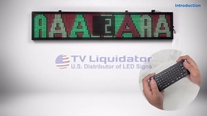 53"x36" Programmable LED Sign – Multicolor Scrolling Display | Custom Electronic Message Board | Weatherproof | Wireless Control