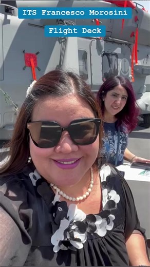 On board the Italian Ship ITS Francesco Morosini 🇮🇹 #italy #italian #kuwait #itsfrancescomorosini #reporter #journalist #media #Manila #Philippines #OFW #pinoy #pinay #filipino #flightdeck | Maxxy Santiago