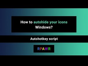 HideMyIcon - auto-hide icons in Windows 11 with fading effect