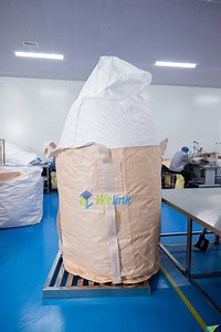 [Hot Item] Factory Supply 1000kg Bulk Bag PP Laminated FIBC Super Sack Breathable Jumbo Bag 1.5ton Sling Tote Bag 1500kg Firewood Big Bag