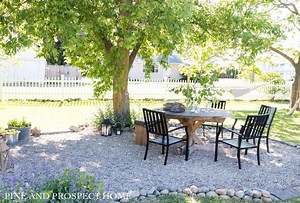 DIY Pea Gravel Patio Tour: Revealing Our Tranquil Backyard Retreat - Pine and Prospect Home