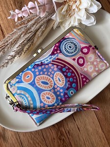 Kisslock Fabric Purse | Holly Sanders Print | Handmade - Etsy