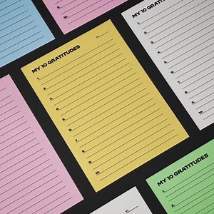 Gratitude Journal Template: One-page Printable Planner (PDF & JPG) - Etsy UK