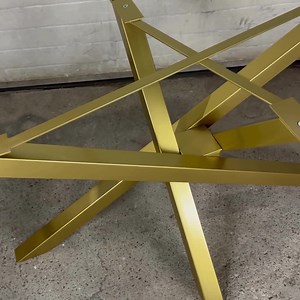 Modern Dining Table Base, Steel Cross Table Base, Gold Powder-coated Table Legs, Steel Table Legs With Additional Support, Base for Wood Top - Etsy UK