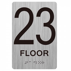 [Hot Item] Ezd Metal Braille Signs Zinc Ada Office Door Signs with Braille