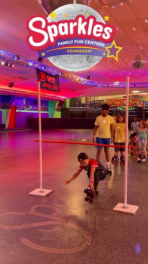 Rollin’ under the limbo bar like pros!  #SkatingAdventures #LimboChamps | Sparkles Family Fun Centers of Kennesaw | Facebook